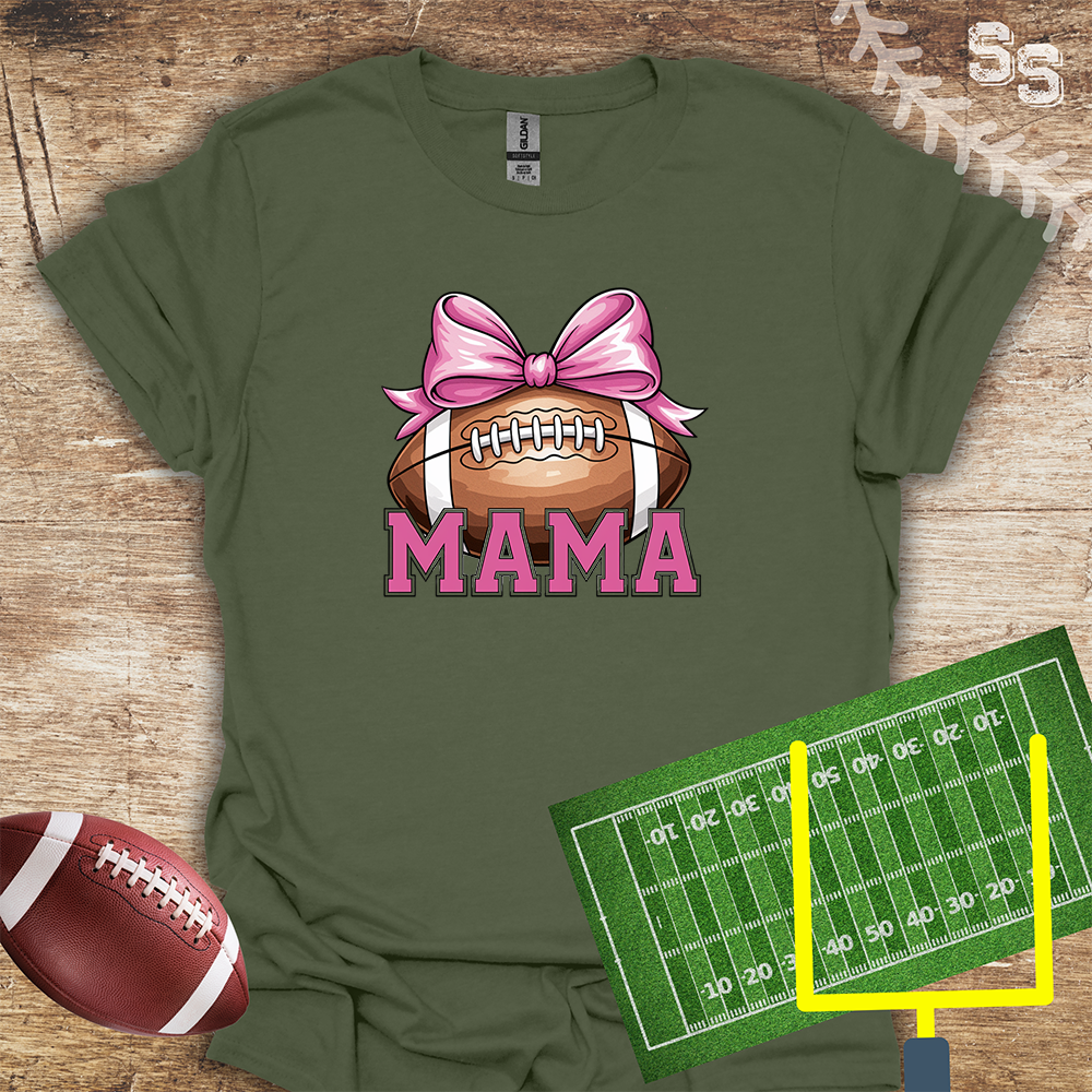 Football Pink Mama Bow