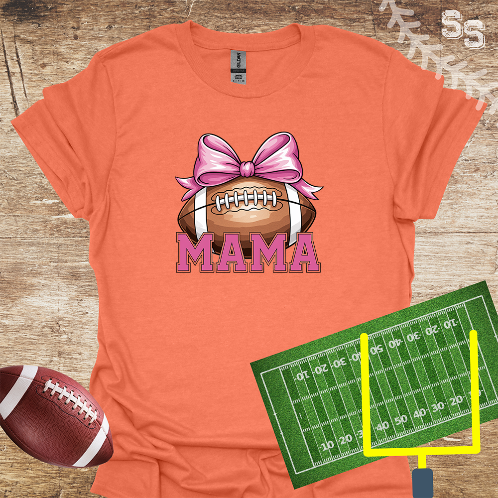 Football Pink Mama Bow