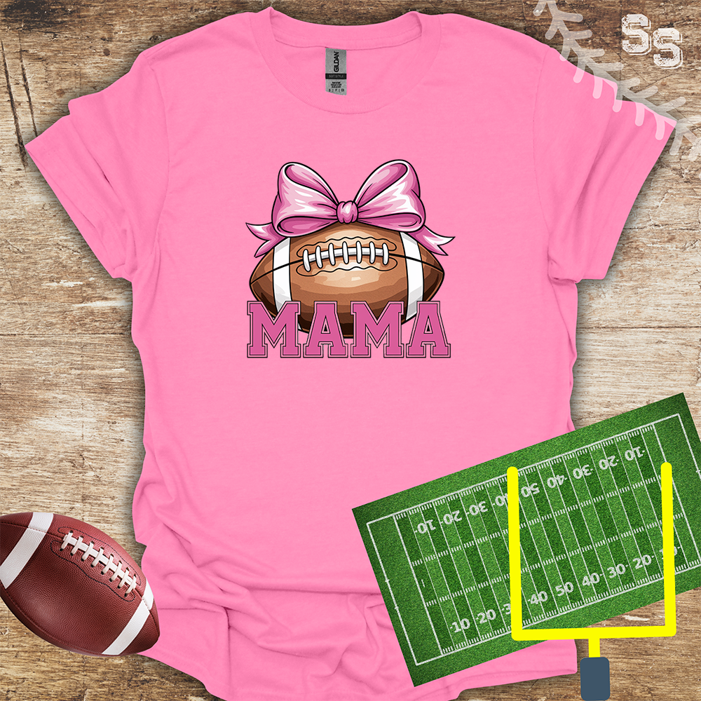 Football Pink Mama Bow