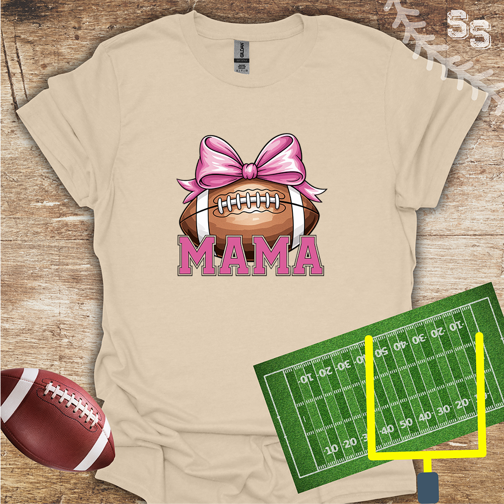 Football Pink Mama Bow