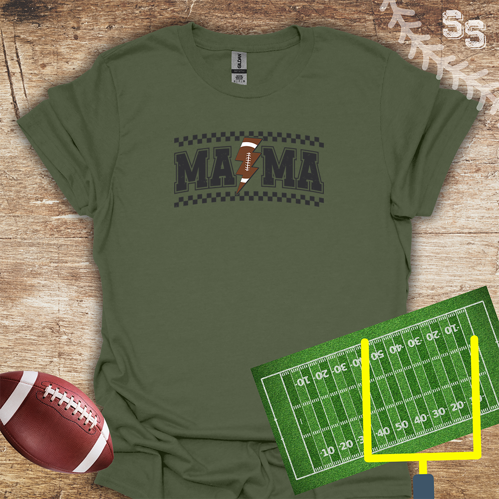 Football Mama Lightning Bolt