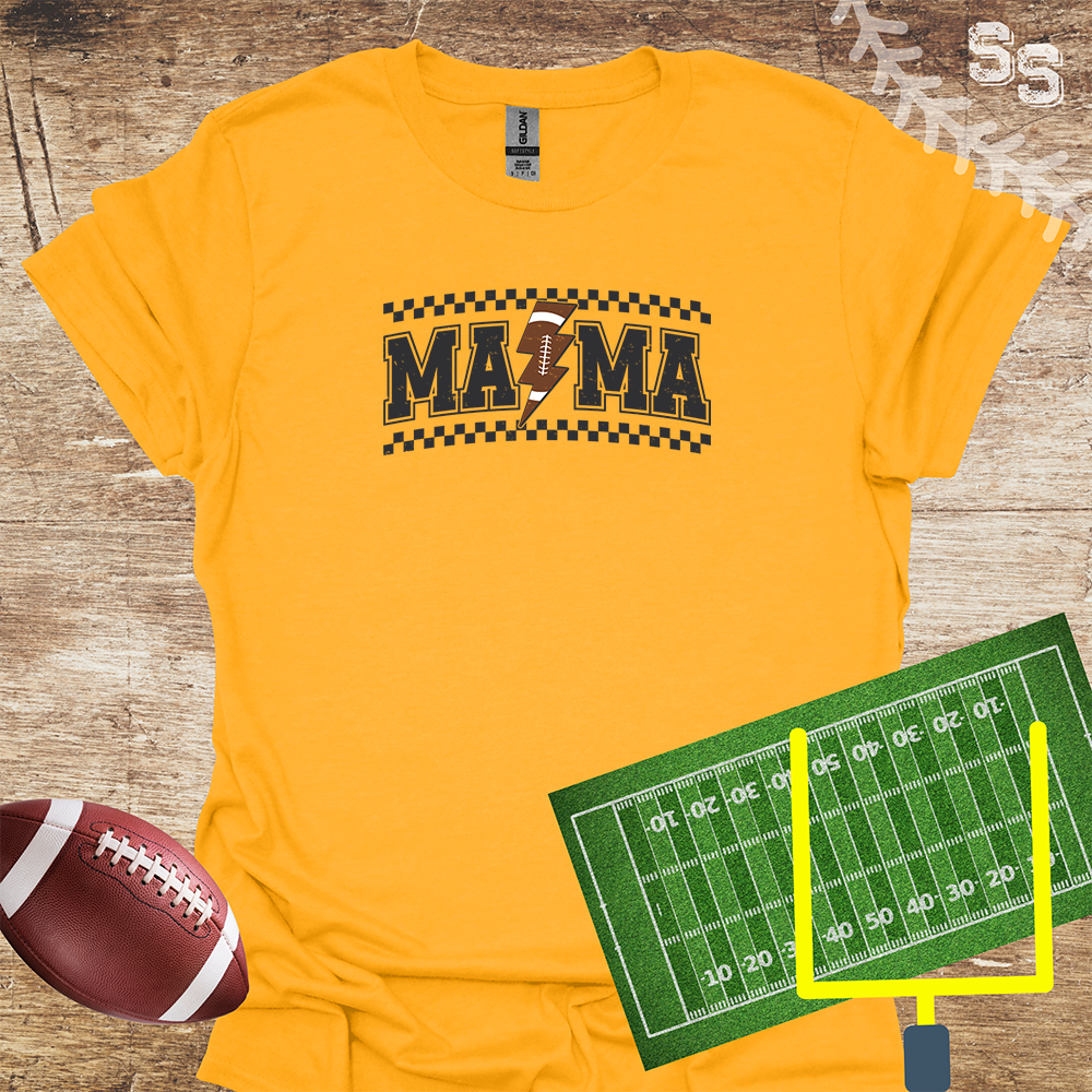 Football Mama Lightning Bolt