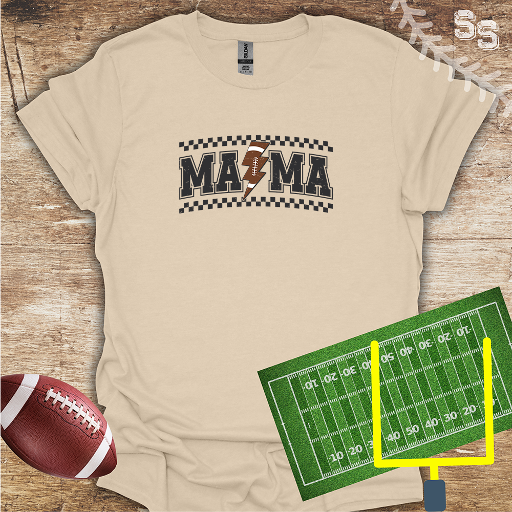 Football Mama Lightning Bolt