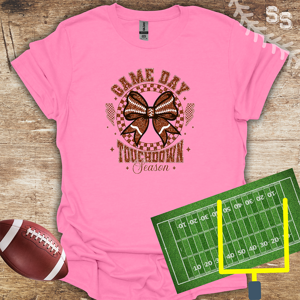 Football Faux Glitter Touchdown Season