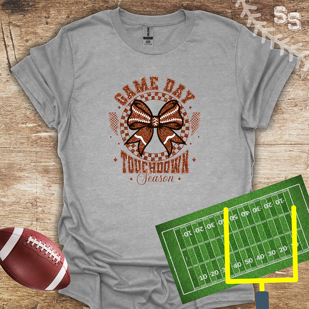 Football Faux Glitter Touchdown Season