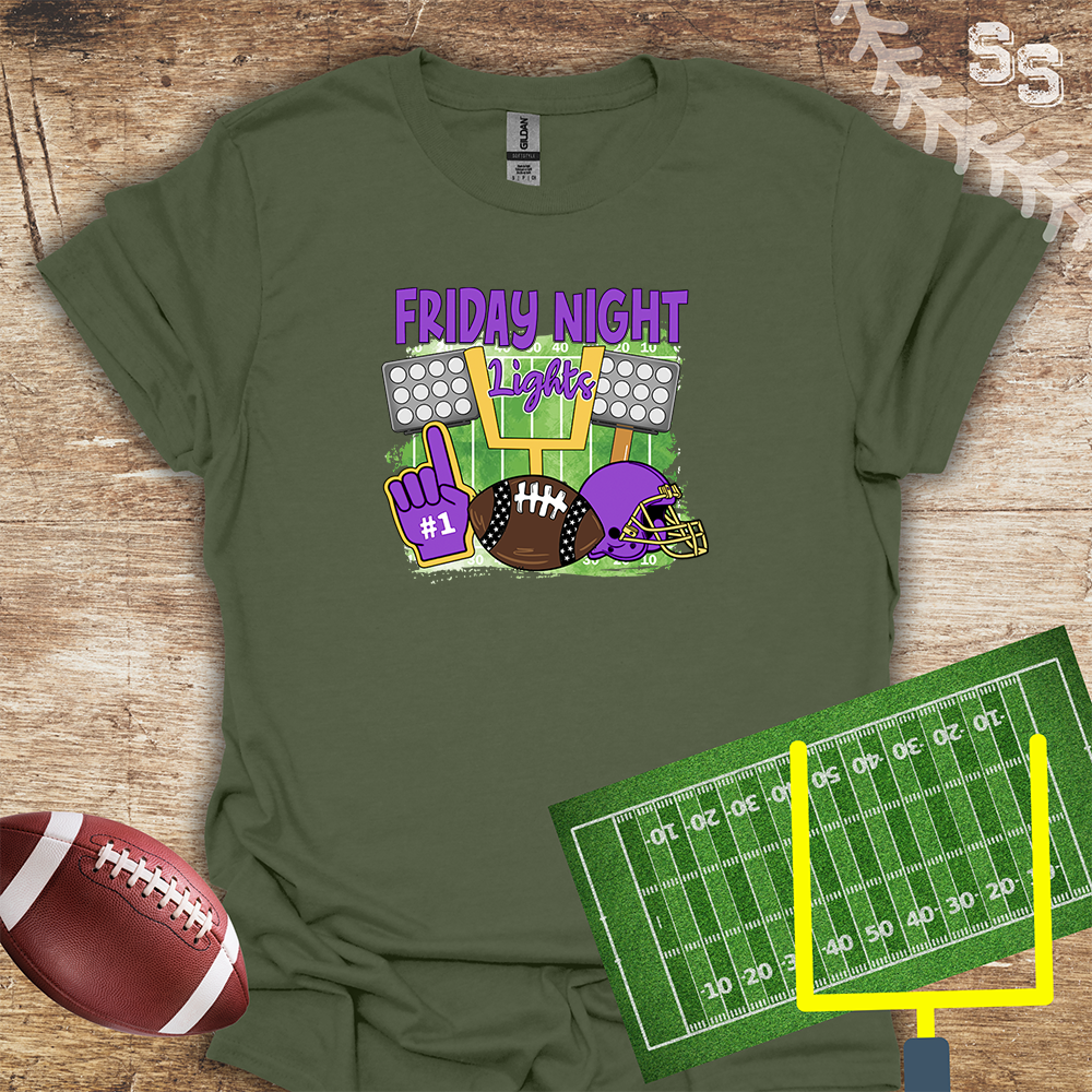 Football Friday Night Lights Purple