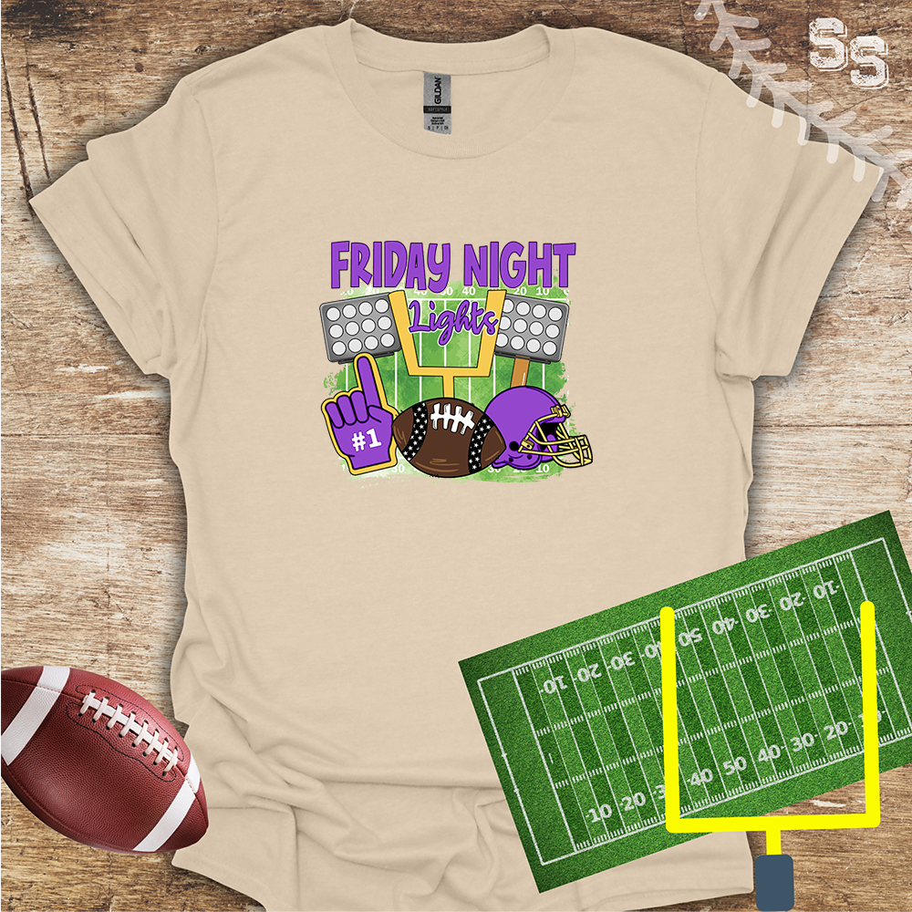 Football Friday Night Lights Purple