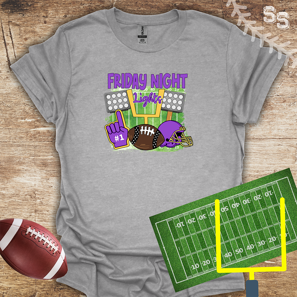 Football Friday Night Lights Purple
