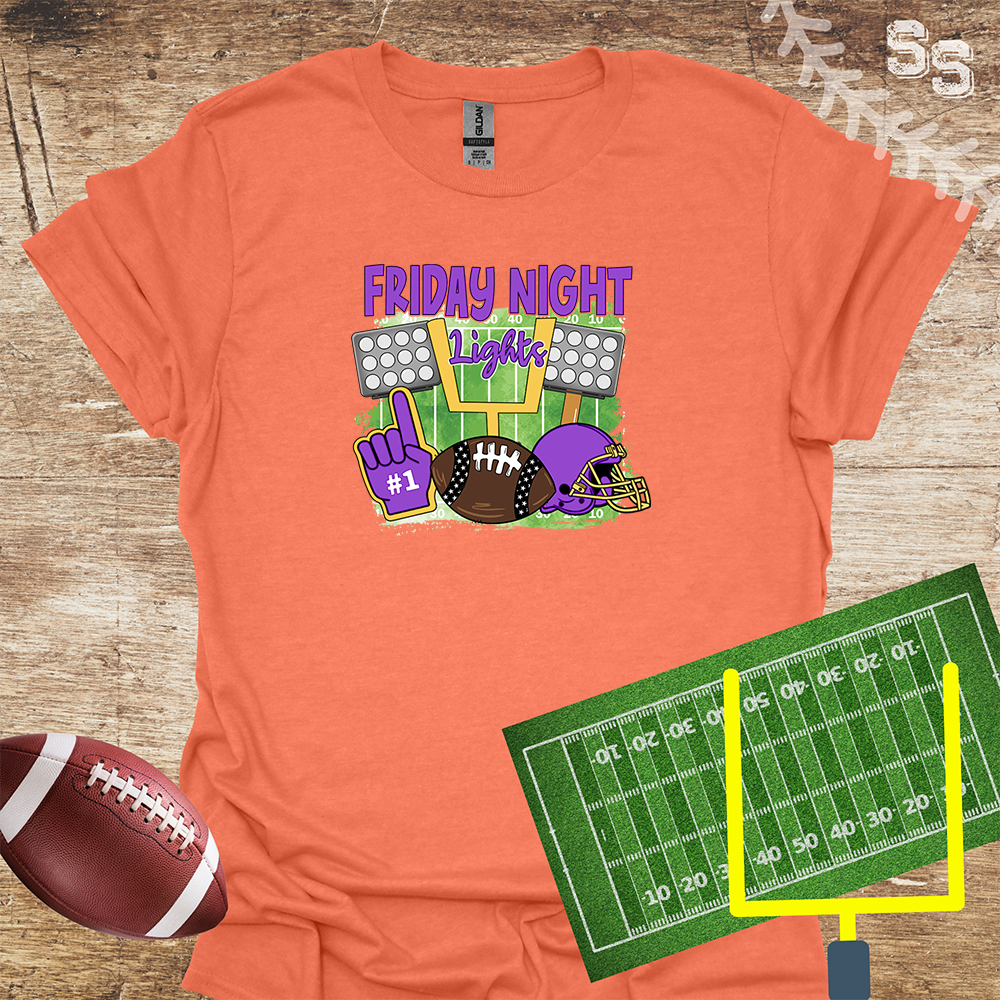 Football Friday Night Lights Purple