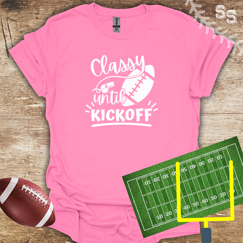 Football Classy Until Kickoff White