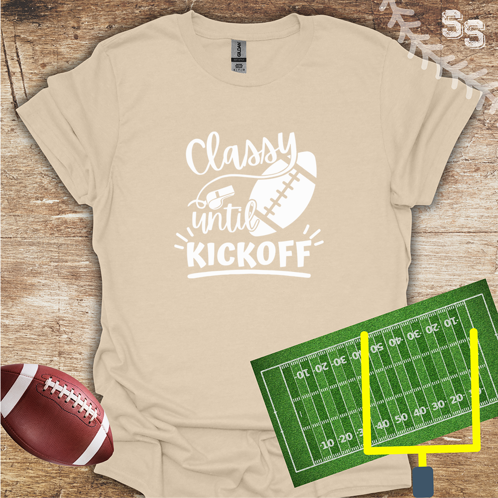 Football Classy Until Kickoff White