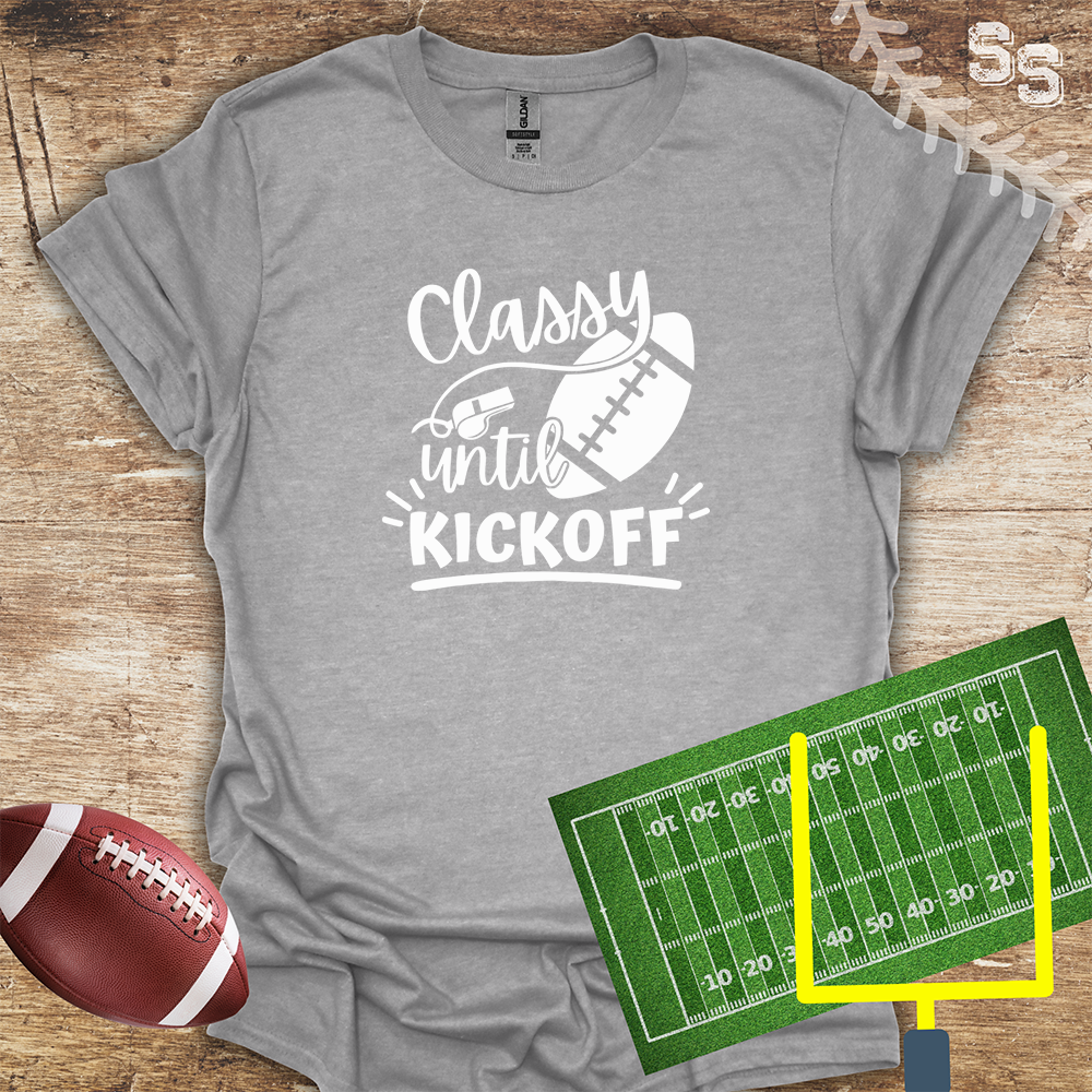 Football Classy Until Kickoff White