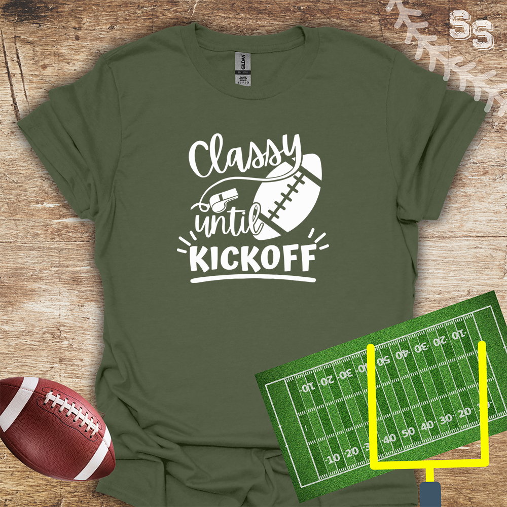 Football Classy Until Kickoff White