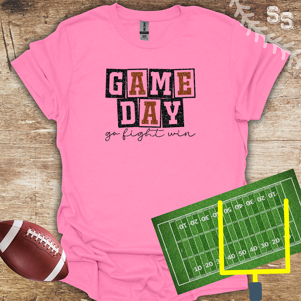 Football Faux Glitter Game Day