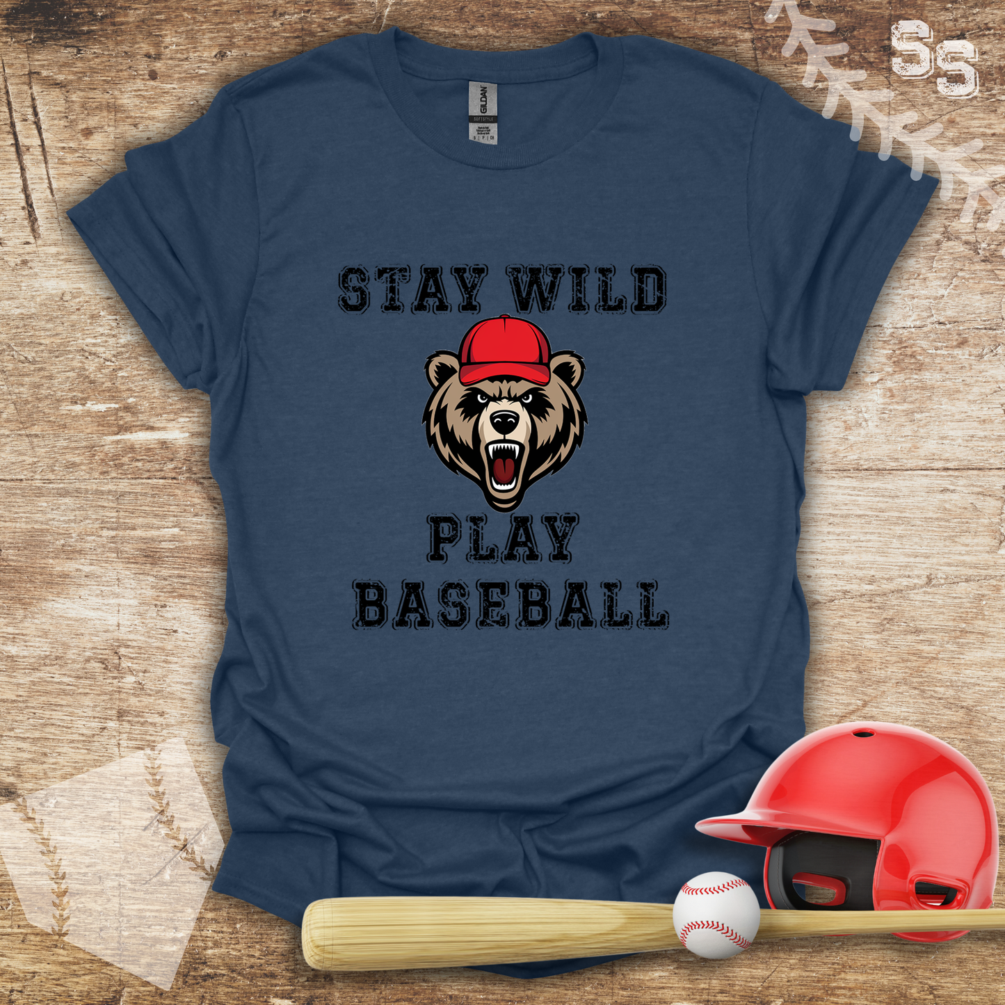 Baseball Bear Stay Wild
