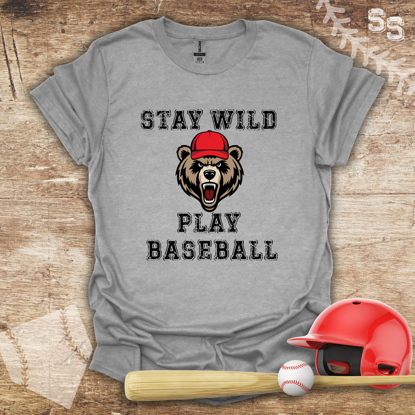 Baseball Bear Stay Wild