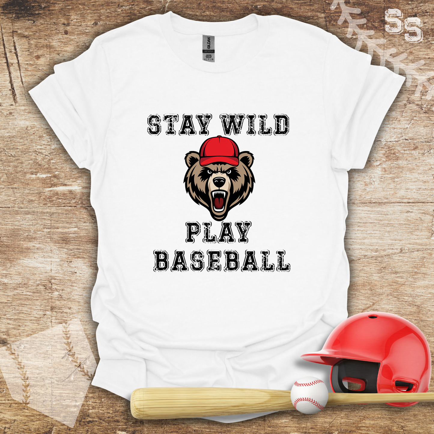 Baseball Bear Stay Wild