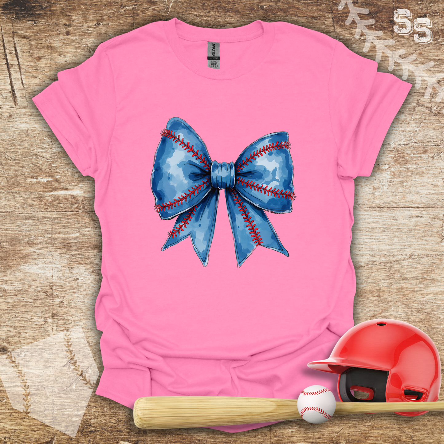 Blue Coquette Bow