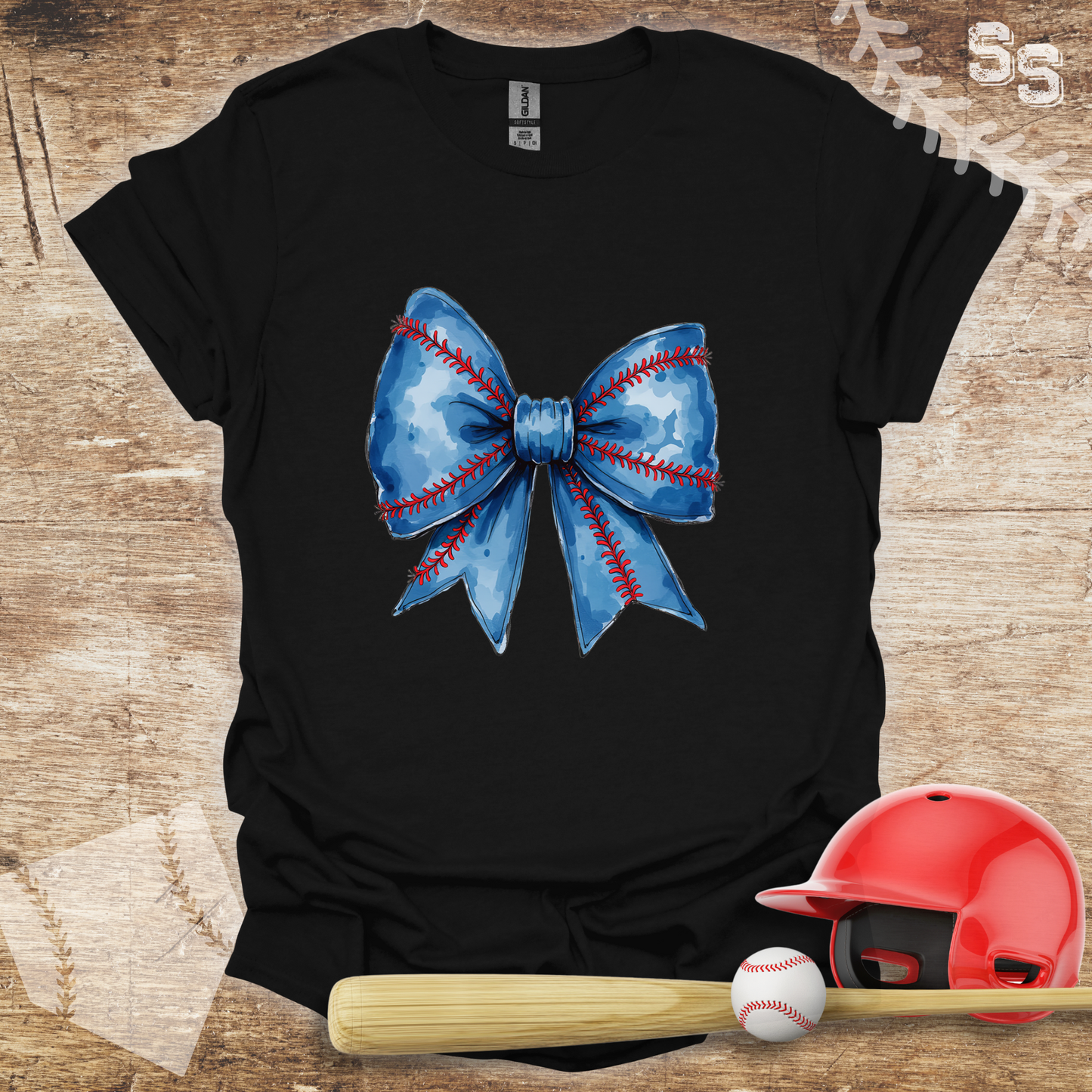 Blue Coquette Bow