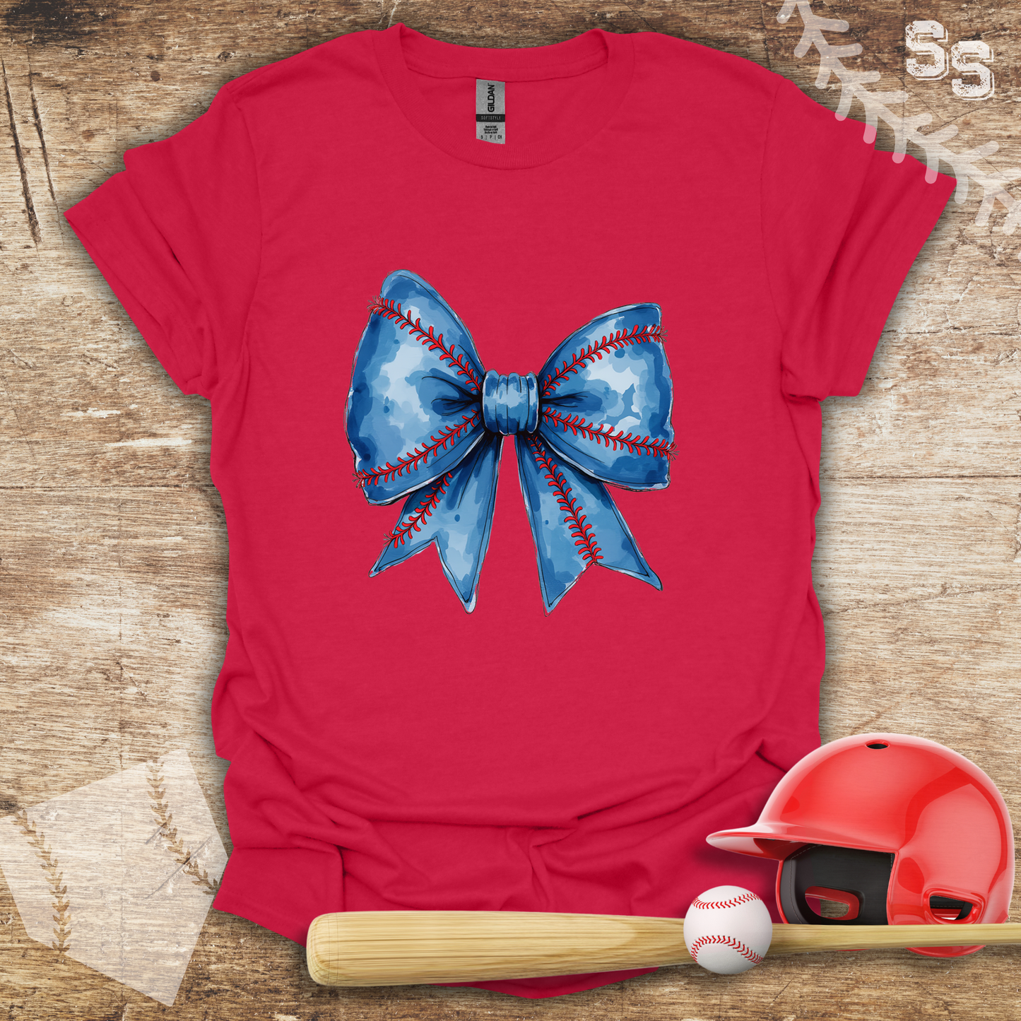 Blue Coquette Bow