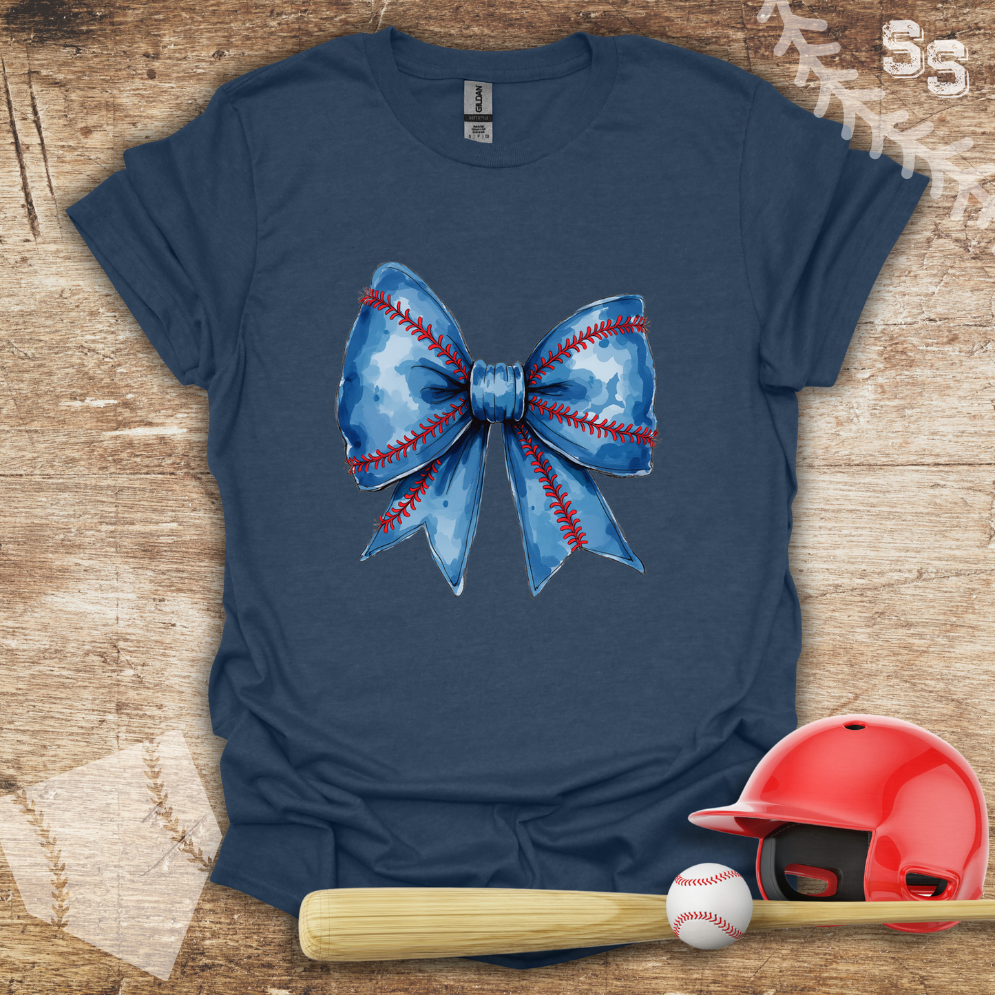 Blue Coquette Bow