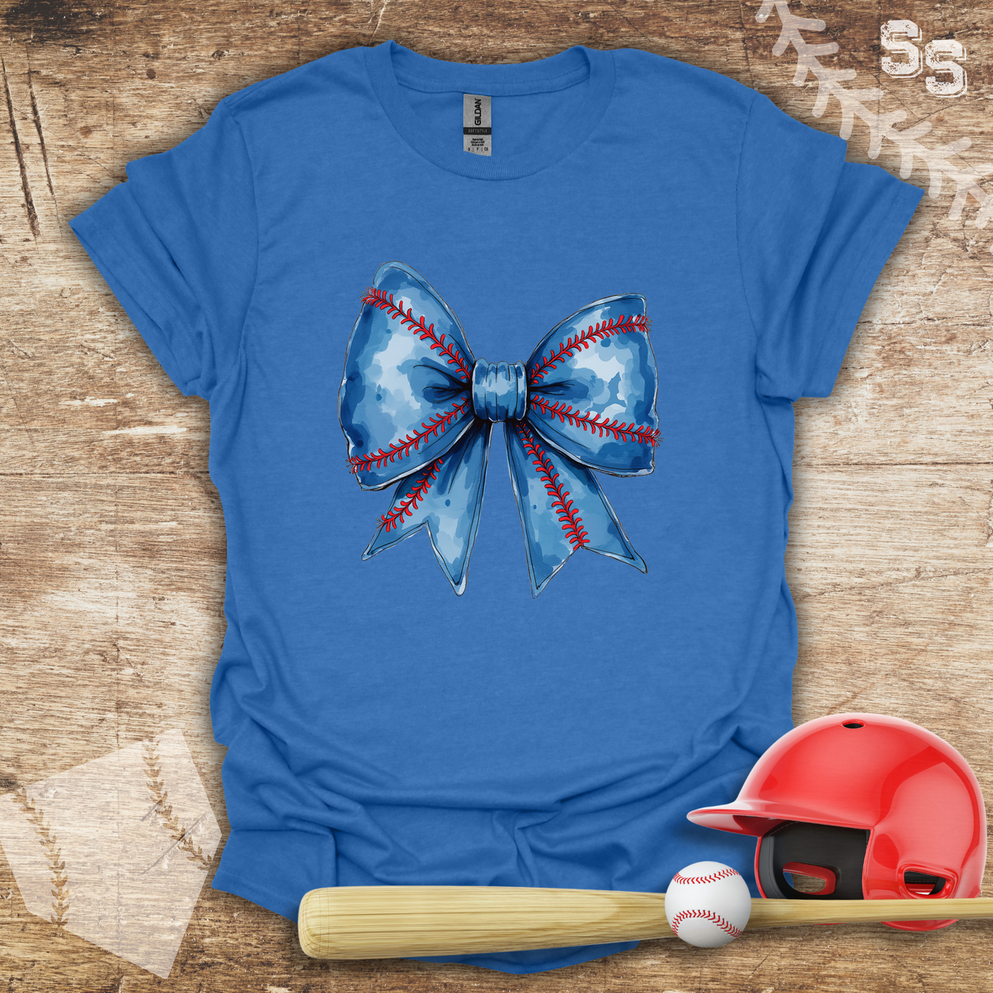 Blue Coquette Bow