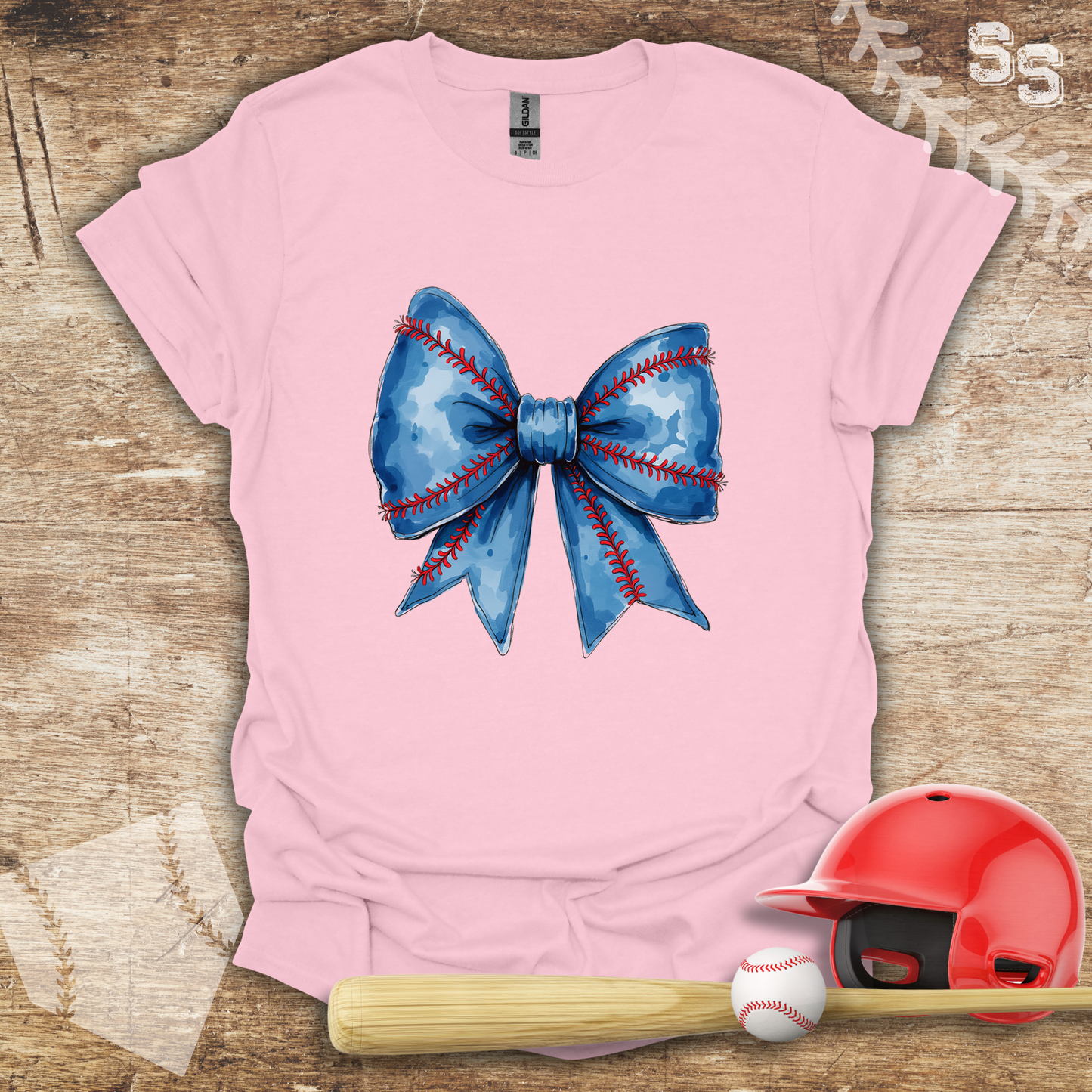 Blue Coquette Bow