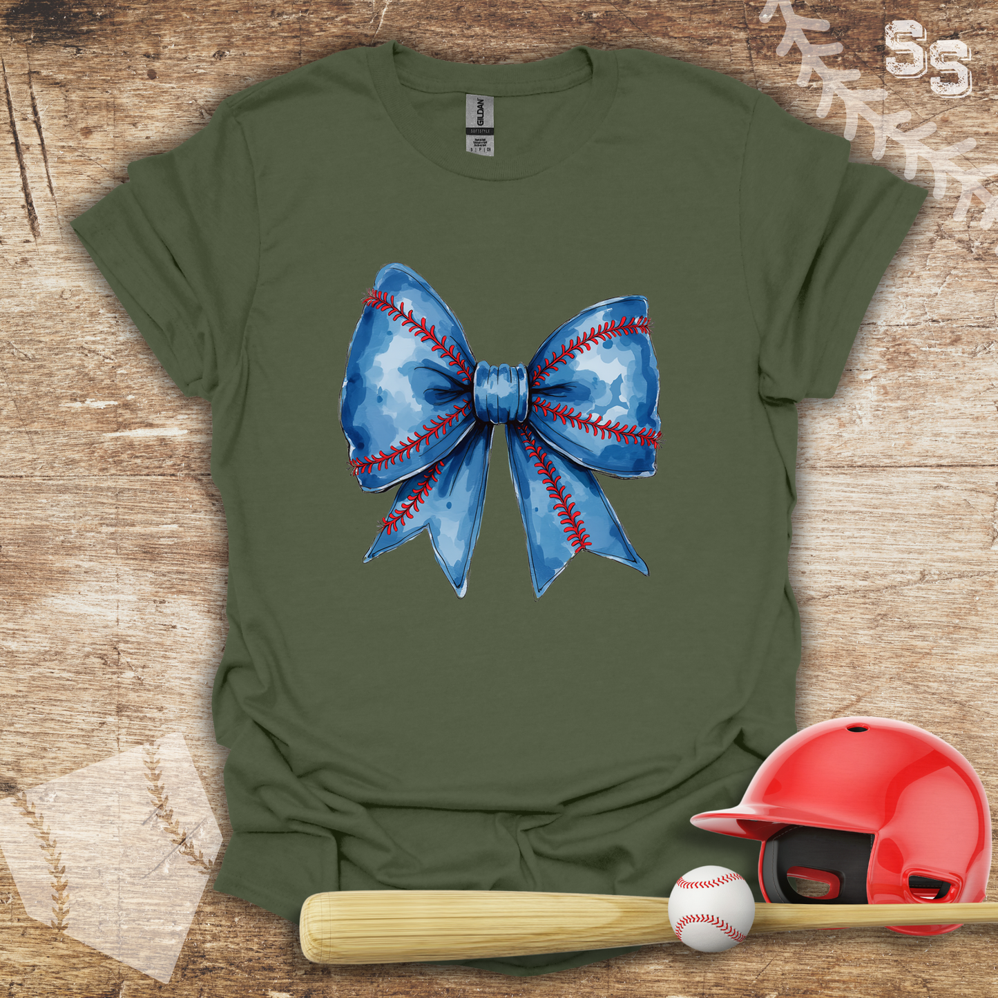Blue Coquette Bow