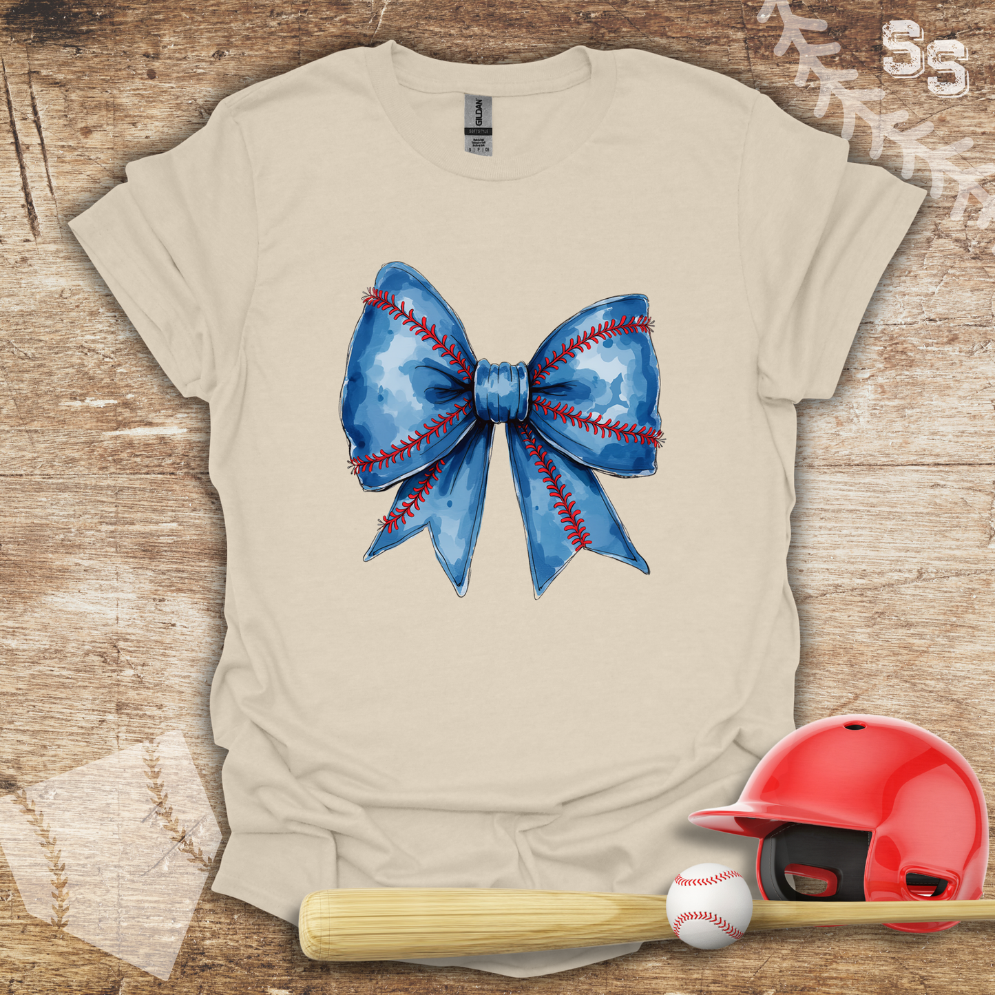 Blue Coquette Bow