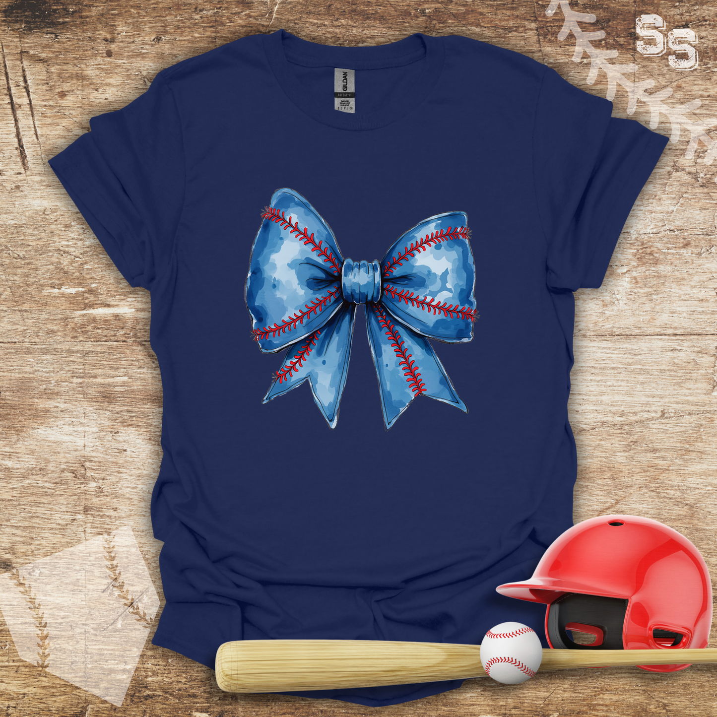 Blue Coquette Bow