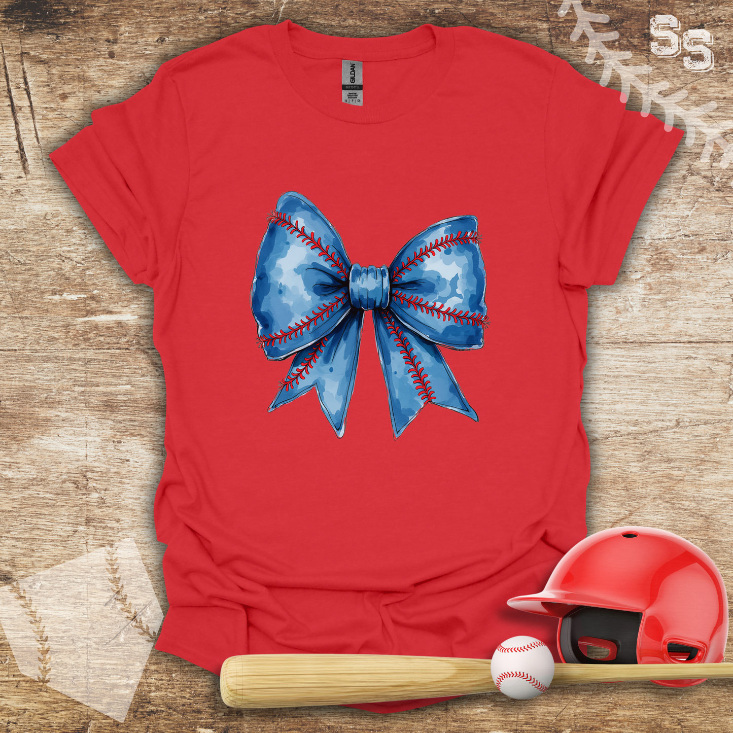 Blue Coquette Bow