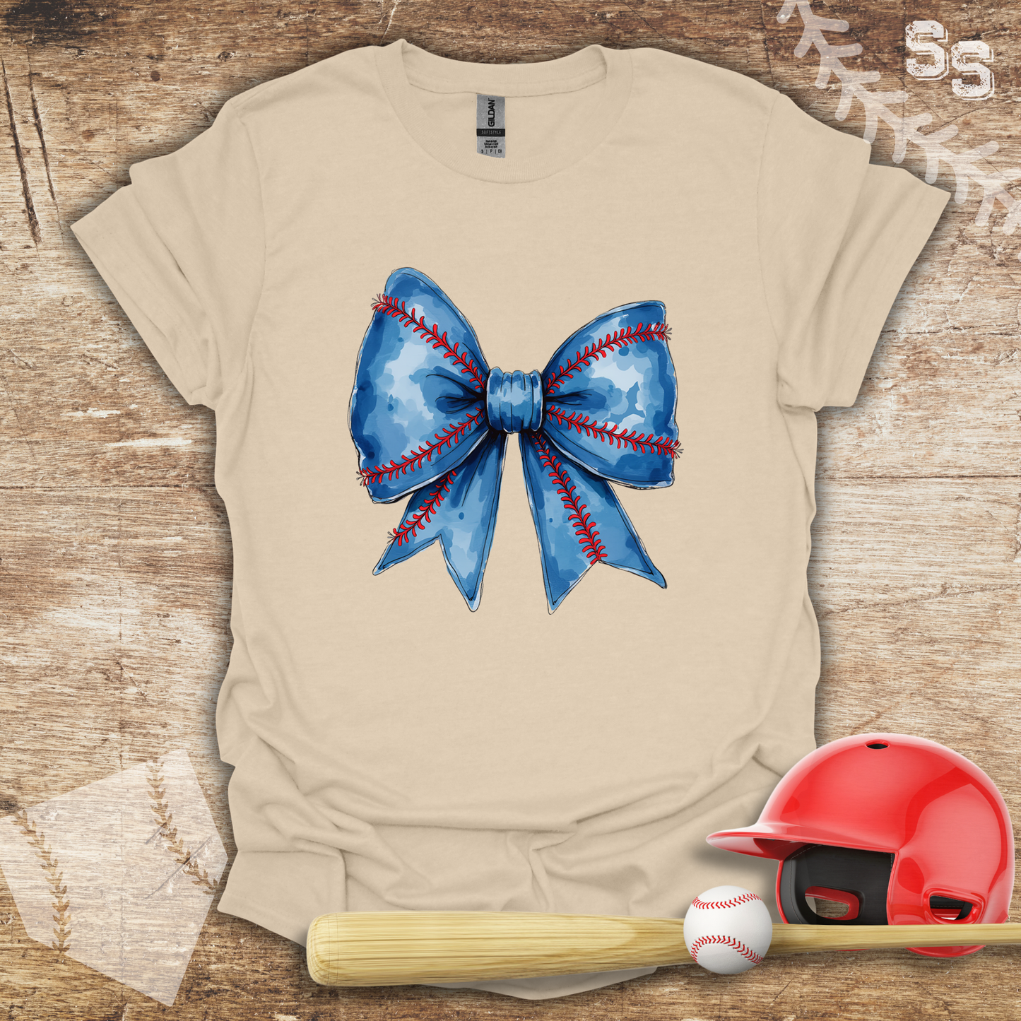 Blue Coquette Bow