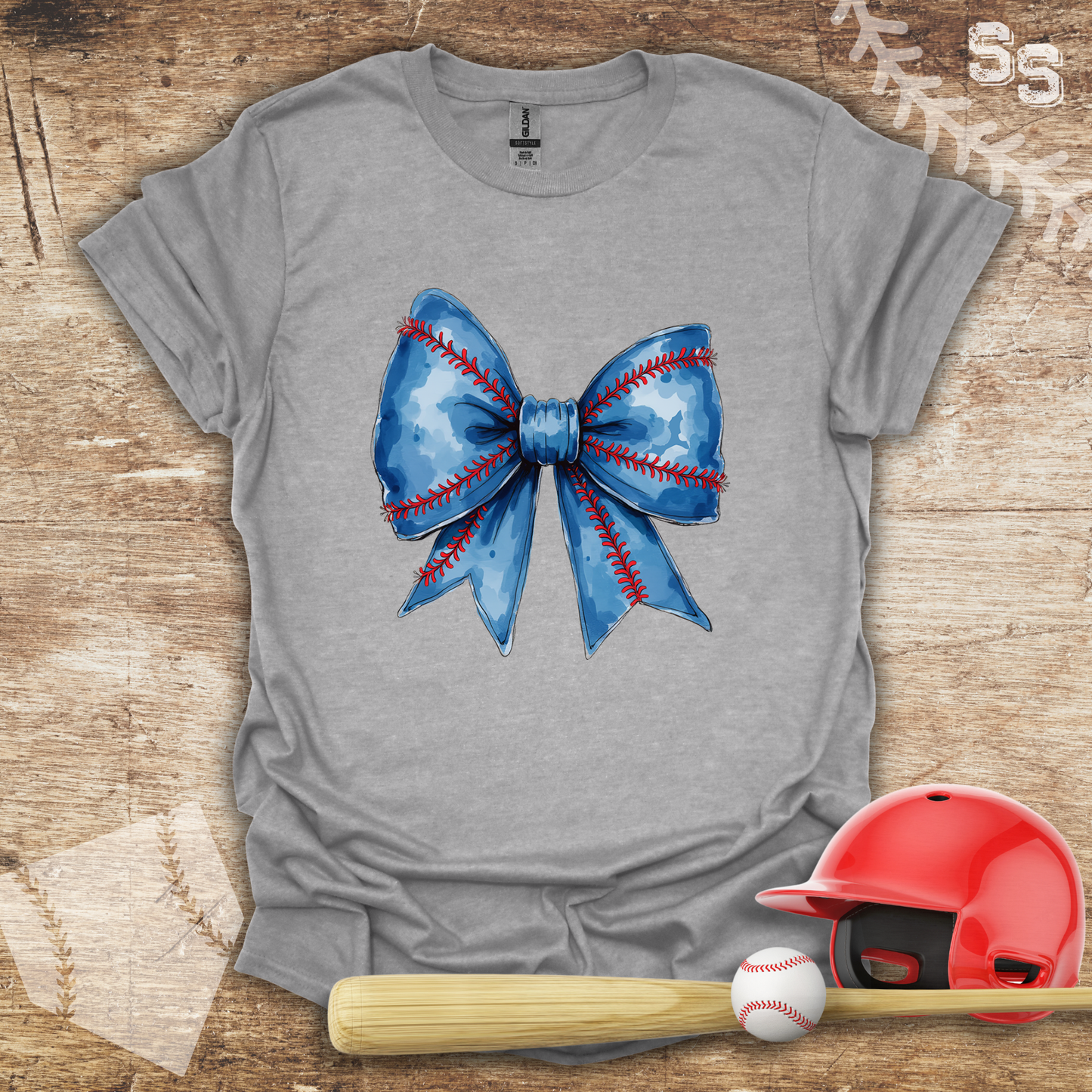 Blue Coquette Bow