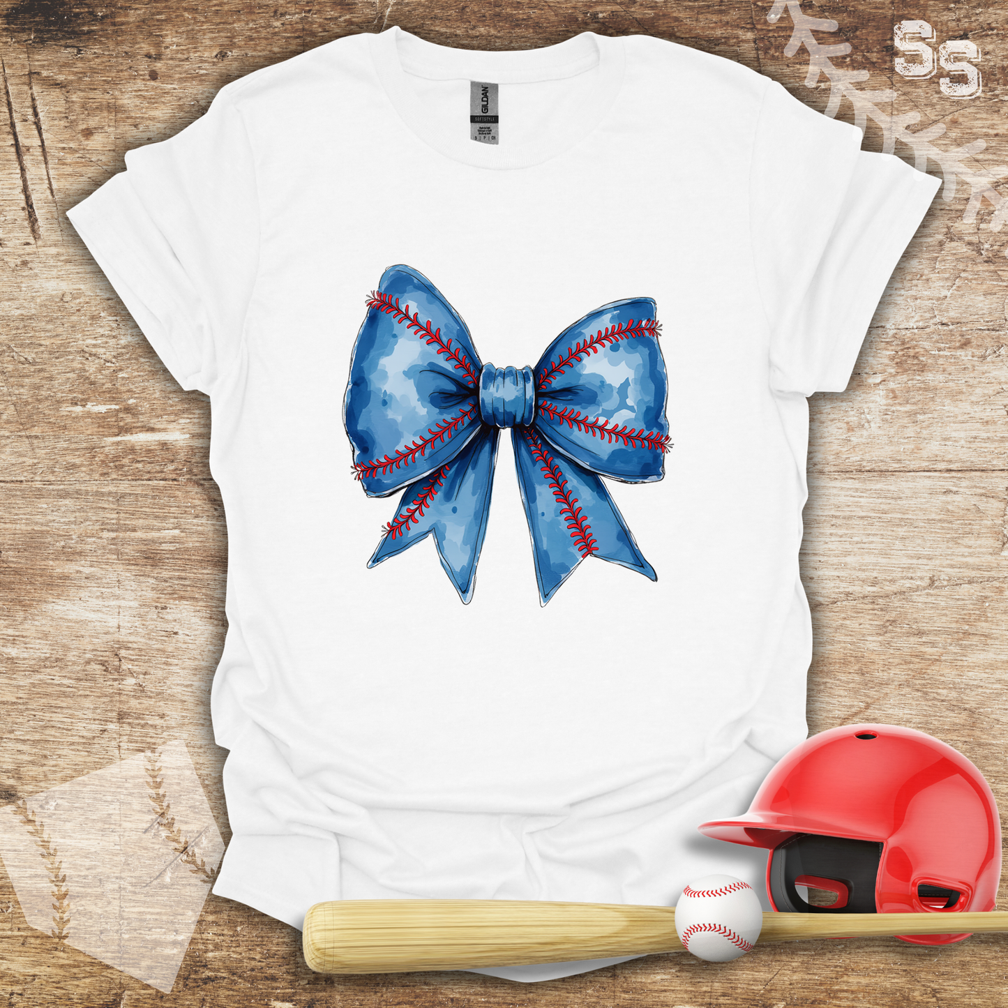 Blue Coquette Bow