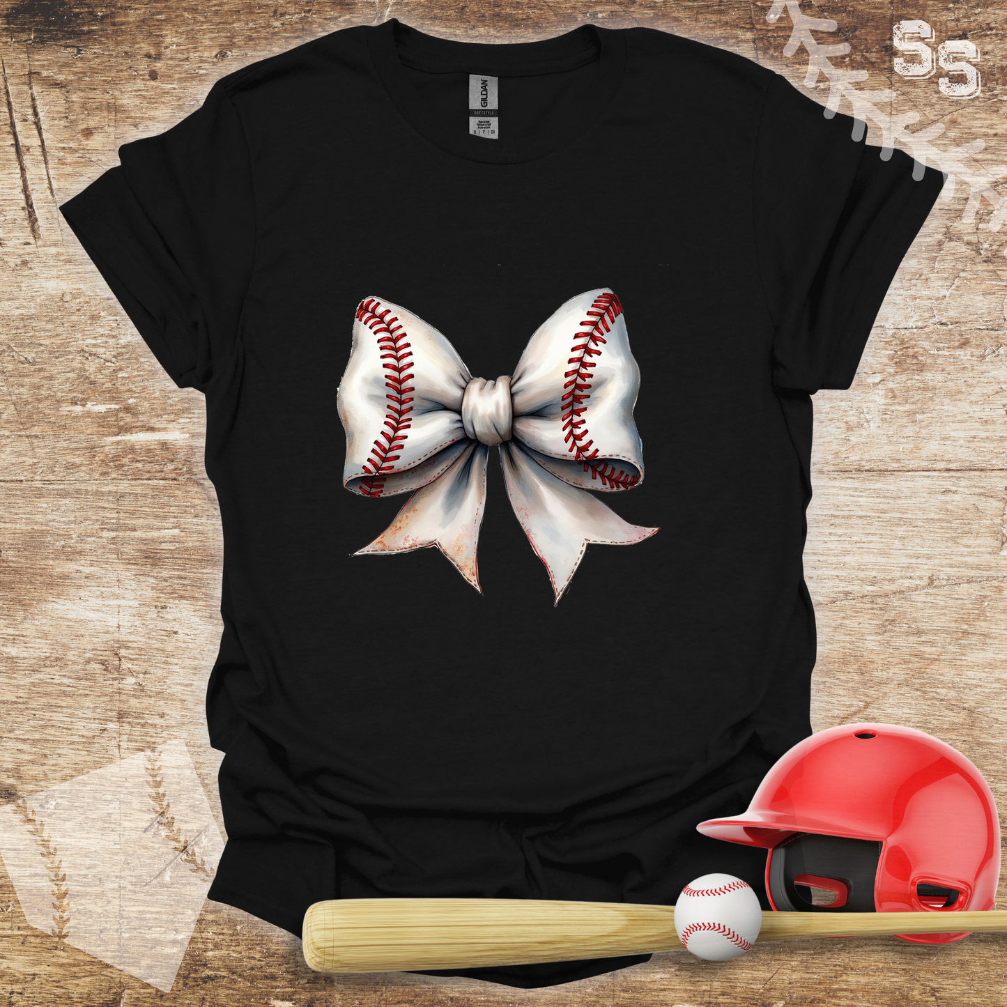 White Coquette Baseball Bow