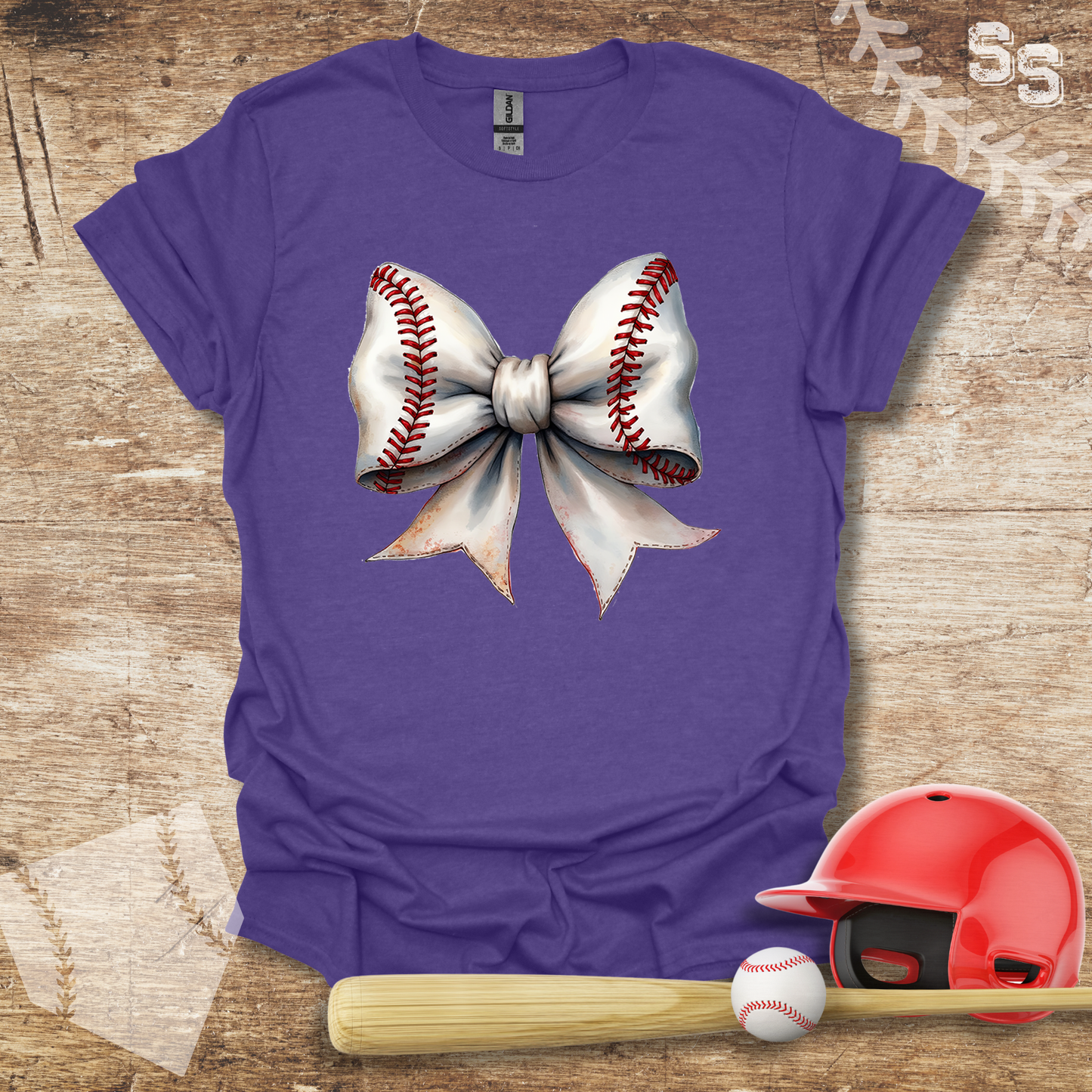 White Coquette Baseball Bow