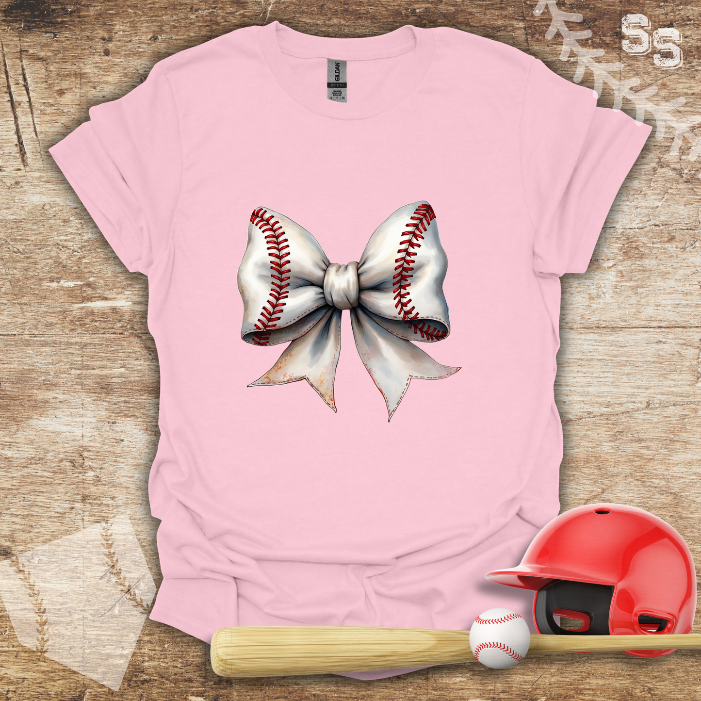 White Coquette Baseball Bow