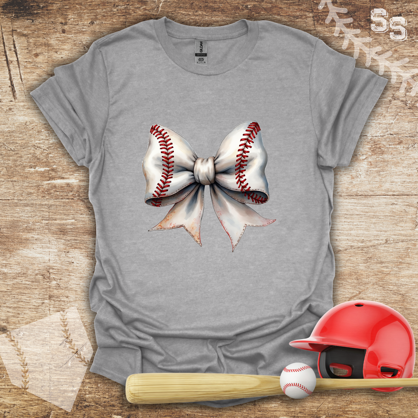 White Coquette Baseball Bow