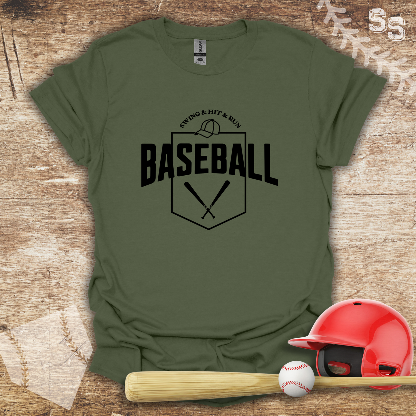 Baseball Swing Hit Run