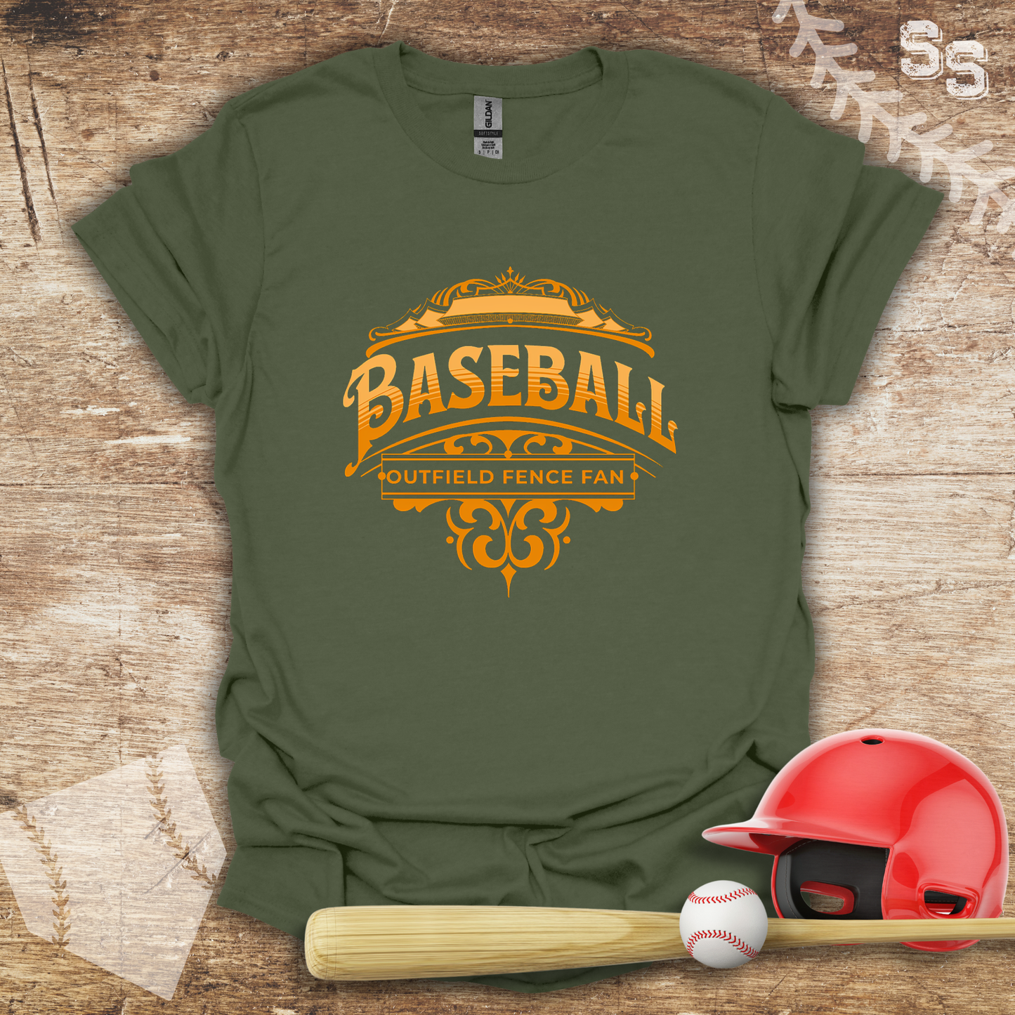 Baseball Outfield Fence Fan