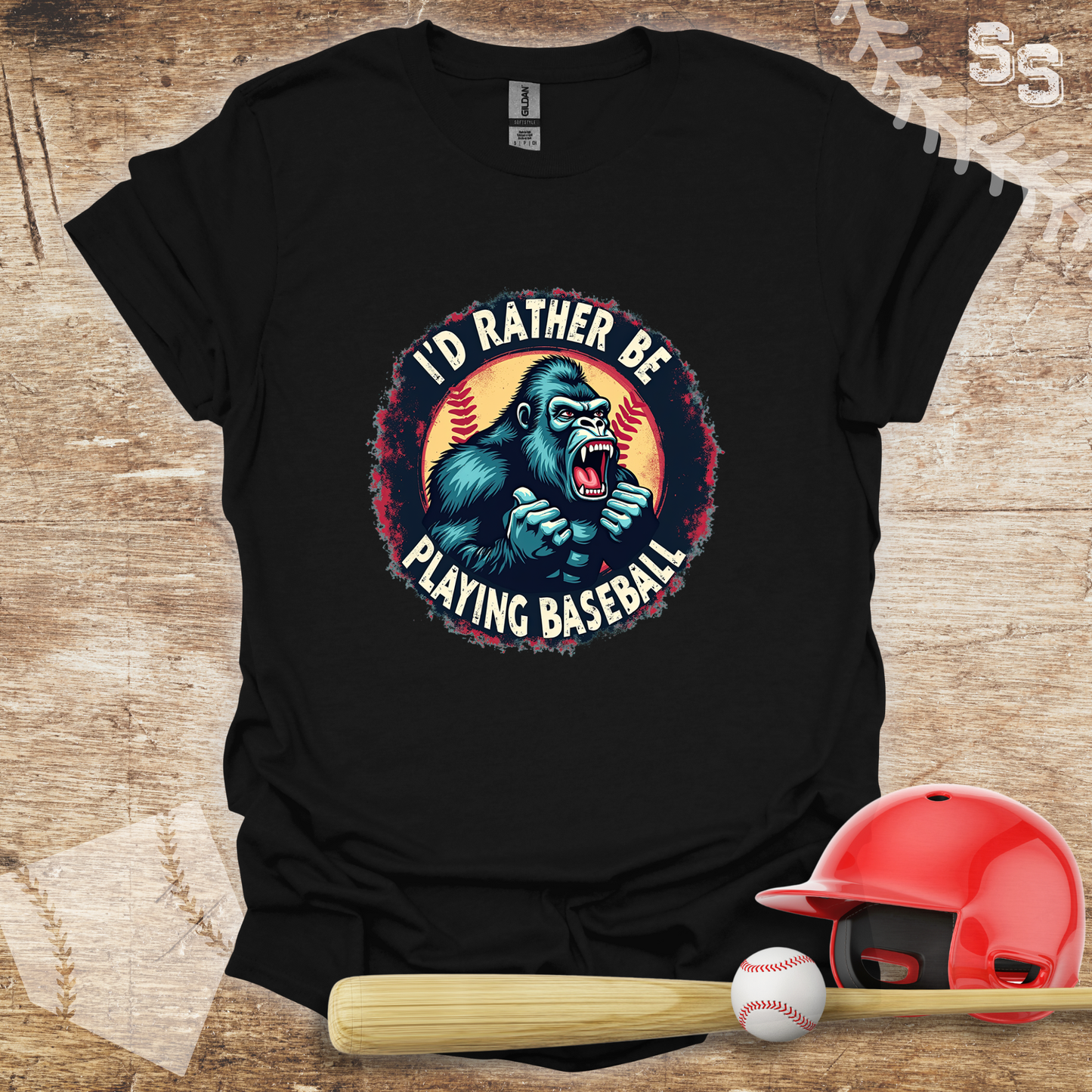 Rather Be Playing Baseball Gorilla