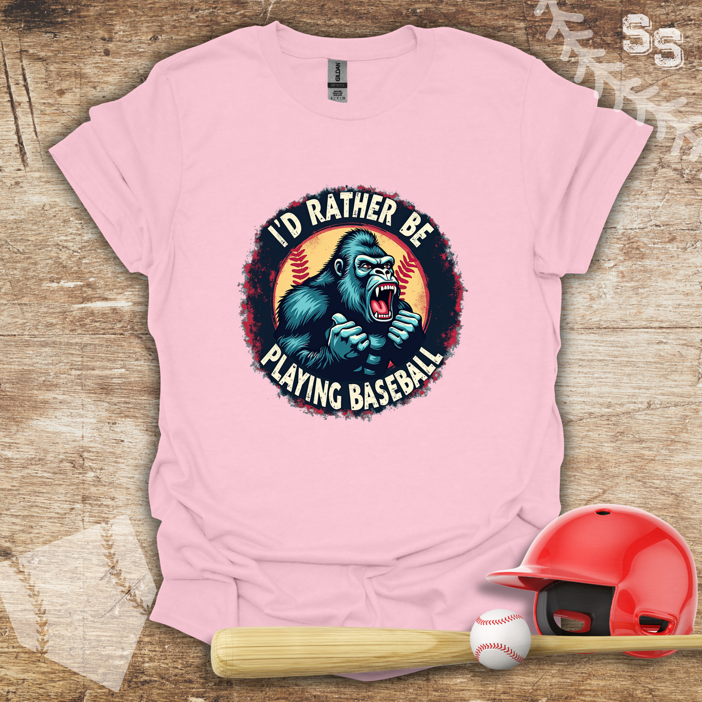 Rather Be Playing Baseball Gorilla