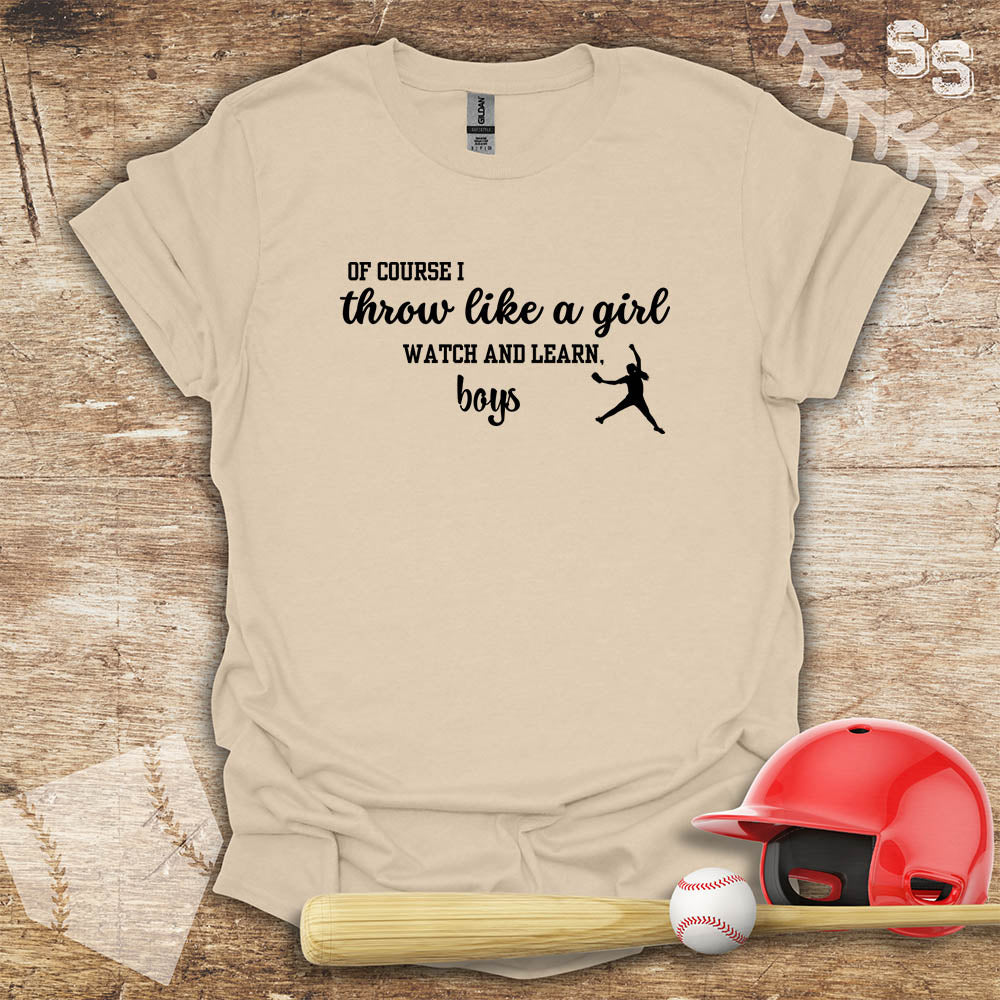 Softball Throw Like A Girl