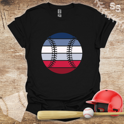 Red White Blue Baseball