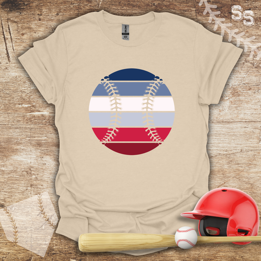 Red White Blue Baseball