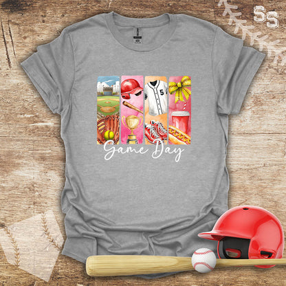 Softball Game Day White