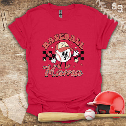 Retro Checker  Baseball Mama