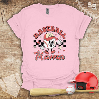 Retro Checker  Baseball Mama