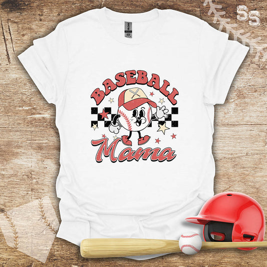 Retro Checker  Baseball Mama
