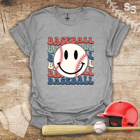 Retro Baseball Smiley